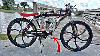 CDHPower 80CC Motorized Bicycle  My 2019 Ultimate Build  Part 2 [upl. by Ahtilat]