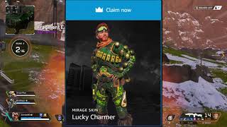 APEX Legends  Mirage Twitch Prime Skin Added Lucky Charmer [upl. by Eisnil]