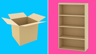 5 CARDBOARD FURNITURES IDEAS  BEST OUT OF WASTE CRAFT  EASY CARDBOARD DIY  WASTE MATERIAL CRAFT [upl. by Verla]