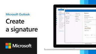 Create a signature in new Outlook for Windows [upl. by Laktasic]