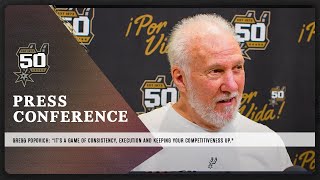 Gregg Popovich PostGame at Utah Jazz  San Antonio Spurs  22523 [upl. by Jacklin]