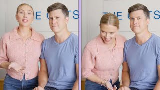 Colin Jost RIBS Scarlett Johansson in Blooper Reel [upl. by Obel]