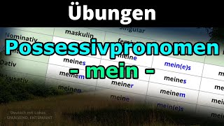 Übung Possessivpronomen quotmeinquot  Lets learn German  my in German [upl. by Seto]