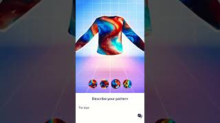 Tie dye patterns work well in the Meta AI shirt creator metahorizonworlds ai [upl. by Frieda883]