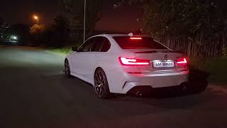 BMW G20 320i Downpipe exhaust sound  start up revs and flybys [upl. by Shalna]