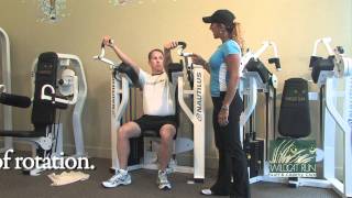 Wildcat Run Fitness Machine 7 Fitness Center Nautilus Bicep Machine [upl. by Eohce]