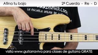 Afinador de Bajo Como afinar un bajo como se afina BASS TUNER STANDARD [upl. by Nabatse565]