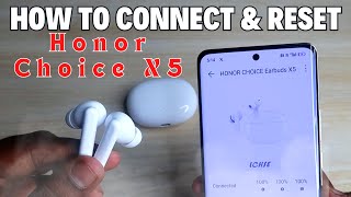 How to connect amp Reset Honor Choice X5 Earbuds with App Features amp CONS [upl. by Etom]