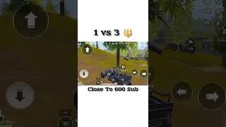 1 vs 3 ⚡shortvideo pubgmobile youtubeshorts pubg [upl. by Ariana81]