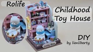 DIY Miniature Dollhouse  Robotime Rolife  Childhood Toy House [upl. by Nyrroc]