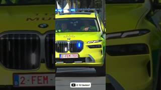 MUG Brugge met HOGE SNELHEID naar een spoedmelding highspeed emergency doctor brugge bmw [upl. by Yebot]