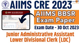 CRE AIIMS 2023 II JAA LDC Previous Year Paper II By Vikram Sir [upl. by Letsirhc]