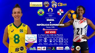 BRASIL x REP DOMINICANA  VÔLEI FEMININO  PARIS 2024  ÁUDIO [upl. by Ib]