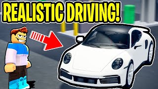 This NEW CAR GAME Has REALISTIC DRIVING In Roblox Car Zone [upl. by Nosyd760]