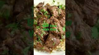 Beef Stew with RiceYummy Recipe shorts [upl. by Ayikahs]