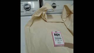 Removing color from pop up camper curtains using Rit Color Remover in my toploader washing machine [upl. by Sefton]