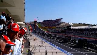 Box F1 Grand Prix Austin 2012  Sonido Motores V8 Formula 1 [upl. by Burner642]