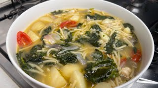 cavolo nero con spaghetti spezzati in brodo 😋🇮🇹 italianfoodlover food italianspaghetti spagh [upl. by Marybeth]