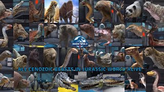 All Cenozoic Beasts In Jurassic World Alive  Jurassic World Alive Christmas Special [upl. by Ervin]