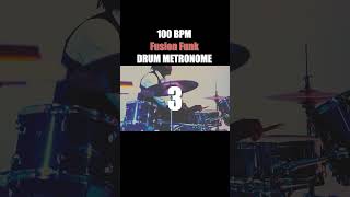 Fusion Funk  Drum Metronome Loop  100 BPM [upl. by Orms]