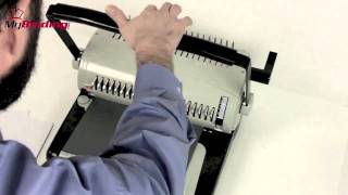 How To Use Comb Binding Machine [upl. by Sulecram]