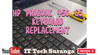 HP ProBook 450 G5 Keyboard Replacement [upl. by Ahsilrak]