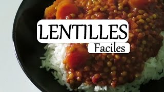 LENTILLES FACILES [upl. by Dlawso]