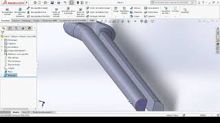 PIN 94 Split pin or cotter key how to make the split pin on solidworks tuto [upl. by Ahcsas]