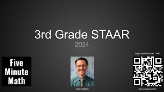 3rd Grade Mathematics STAAR 2024 from Five Minute Math [upl. by Darrill]