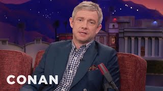 Martin Freeman On The Difference Between British amp American Actors  CONAN on TBS [upl. by Issor]