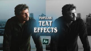 popular text effects  after effects [upl. by Francene]