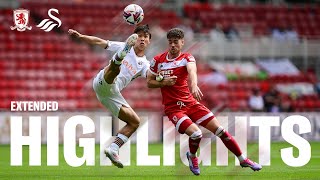 Middlesbrough v Swansea City  Extended Highlights  Mens [upl. by Anerok]