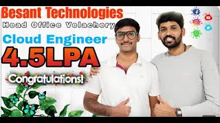 Cloud Engineer with 45LPAbest software institute in chennaiBesant Technologies Velachery [upl. by Perle640]