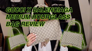 Gucci x Balenciaga Hourglass Bag REVIEW  Medium Hourglass Bag from the Hacker Project [upl. by Ulrick]