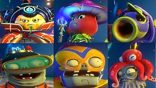 Plants vs Zombies Garden Warfare 2  All PVZ Heroes Hats SO FAR Plants vs Zombies Heroes [upl. by Della]