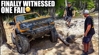 Bronco Breaking Tie Rods in Uwharrie OHV area wheeling with Legend Vaughn Gittin Jr [upl. by Saihtam225]