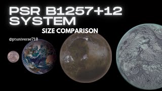 PSR B125712 System Size Comparison  ptuniverse718 [upl. by Ardnoid]