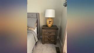 Signature Design by Ashley Trinell Rustic 2 Drawer Nightstand with USB Charging review [upl. by Larisa]