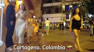 CARTGENA CLOCK TOWER Night Centro  Colombia 🇨🇴 Walk Tour [upl. by Mcnamee]