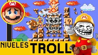 UN TROLLEO IMPRESIONANTE 😮  NIVELES TROLL 6  Super Mario Maker  ZetaSSJ [upl. by Adnileb623]