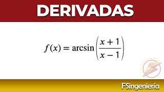 Derivada 9 fxarcsinx1x1 [upl. by Akkahs303]