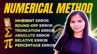 3 Types of Error in Numerical Analysis  Error Analysis Numerical Methods [upl. by Elag753]