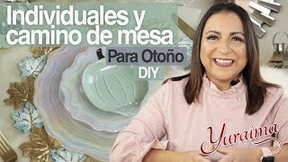 Cómo hacer manteles individuales y camino de mesa para otoño  diy [upl. by Lukey]