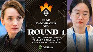 FIDE Womens Candidates 2024 Rd 4  Can Lagno Break Tan Zhongyi Dominance At Top Of The Table [upl. by Elena]