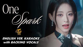 TWICE  ONE SPARK  ENGLISH VER KARAOKE WITH BACKING VOCALS [upl. by Symon]