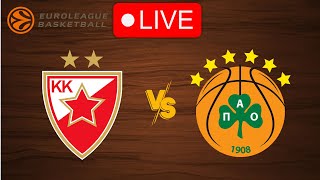 🔴 Live Crvena zvezda vs Panathinaikos  EuroLeague 20242025  Live Play by Play Scoreboard [upl. by Annazus]