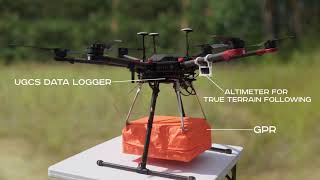 Ground Penetrating Radar GPR  drone to locate gas pipes [upl. by Ennairam]