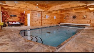 A Mothers Dream  Luxury Cabin Pigeon Forge  Indoor Swimming Pool Hot Tub Arcade and Mtn Views [upl. by Debra7]