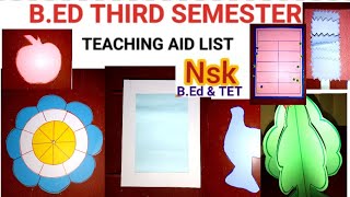 BED SECOND YEAR  THIRD SEMESTER  TEACHING AID  IMPORTANT UPDATE [upl. by Arehc5]