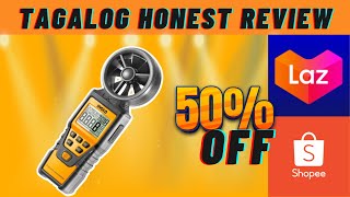 INGCO DIGITAL ANEMOMETER AIR SPEED DETECTOR  TAGALOG HONEST REVIEW SHOPEE AND LAZADA [upl. by Idyak868]